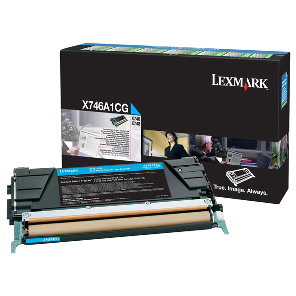 MD_IBMX746A1CG Lexmark - Toner - Ciano - X746A1CG - return program - 7.000 pag - immagine 1