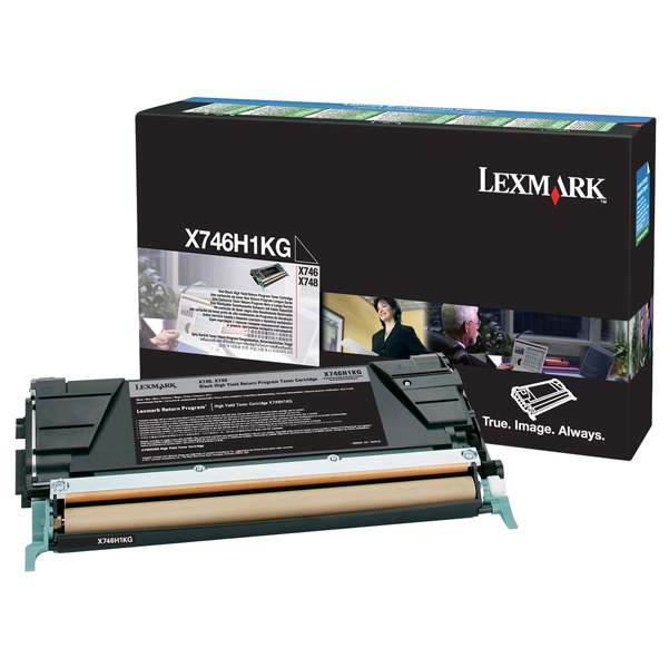 MD_IBMX746H1KG Lexmark - Toner - Nero - X746H1KG - return program - 12.000 pag - immagine 1