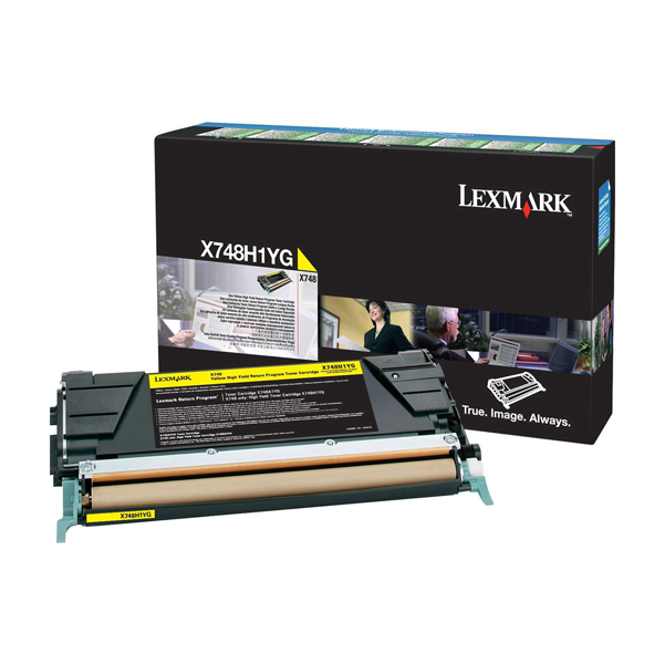 MD_IBMX748H1YG Lexmark - Toner - Giallo - X748H1YG - return program - 10.000 pag - immagine 1