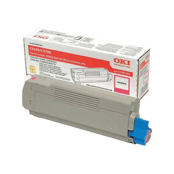 MD_OKIC5600M Oki - Toner - Magenta - C5600 C5700 - 43381906 - 2.000 pag - immagine 1