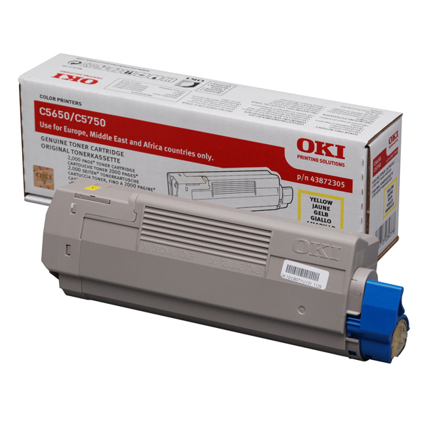 MD_OKIC5650Y Oki - Toner - Giallo - C5650/C5750 - 43872305 - 2.000 pag - immagine 1