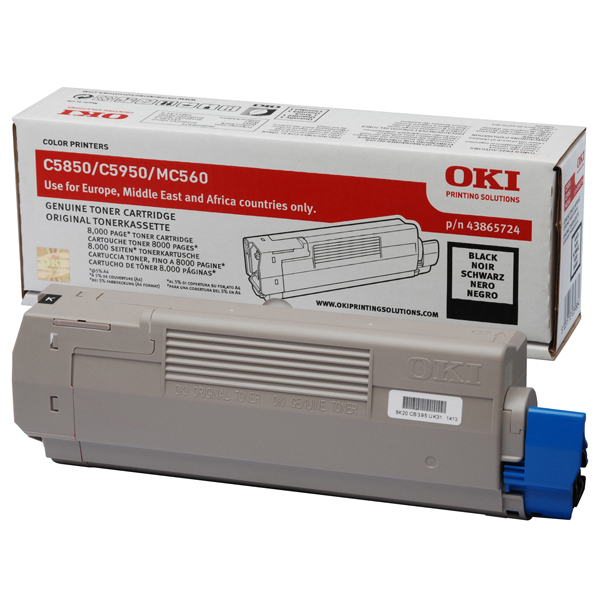 MD_OKIC5850BK Oki - Toner - Nero - C5850/C5950 - 43865724 - 8.000 pag - immagine 1