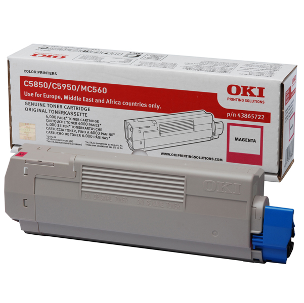 MD_OKIC5850M Oki - Toner - Magenta - C5850/C5950 - 43865722 - 6.000 pag - immagine 1