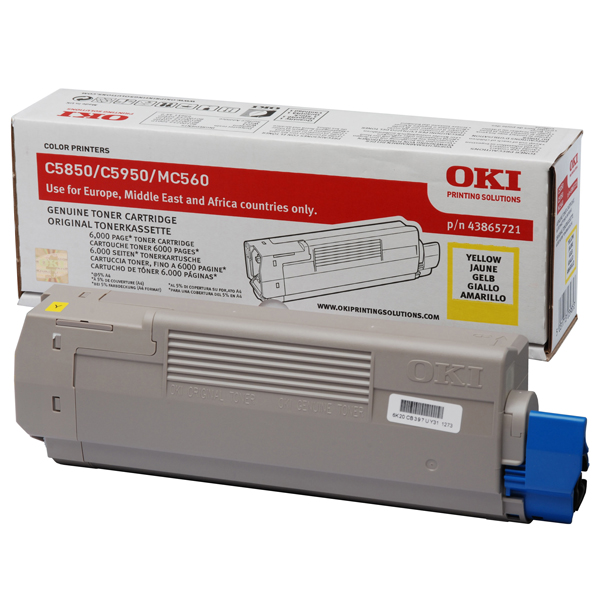 MD_OKIC5850Y Oki - Toner - Giallo - C5850/C5950 - 43865721 - 6.000 pag - immagine 1