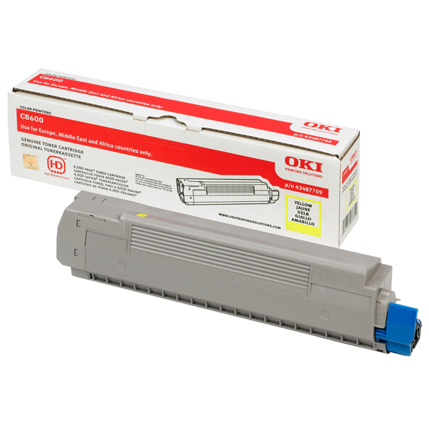 MD_OKIC8600Y Oki - Toner - Giallo - C8600 - 43487709 - 6.000 pag - immagine 1