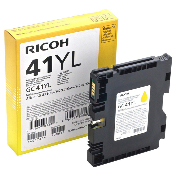 MD_RICRHGC41LY Ricoh - Toner - Giallo - 405768 - 600 pag - immagine 1
