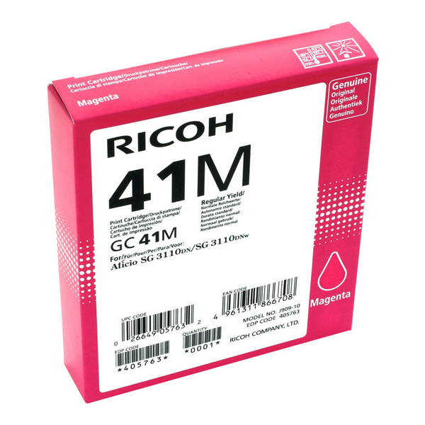 MD_RICRHGC41M Ricoh - Toner - Magenta - 405763 - 2.200 pag - immagine 1