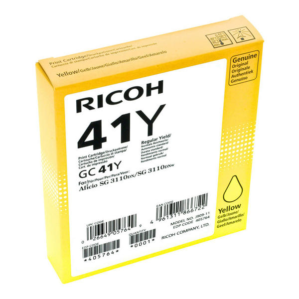 MD_RICRHGC41Y Ricoh - Toner - Giallo - 405764 - 2.200 pag - immagine 1