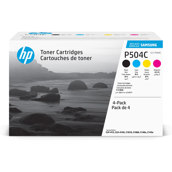 MD_SAMSU400A Samsung/HP - Conf. 4 Toner originale - C/M/Y/K - CLT-P504C - SU400A - immagine 1
