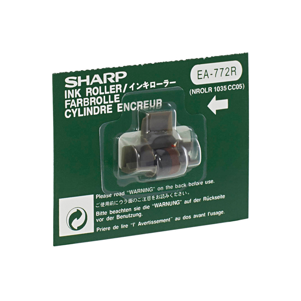 MD_SHAEL1620 Sharp - Tampone inchiostrato - Nero/Rosso - EA772R - immagine 1