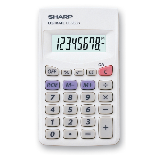 MD_SHAEL233SB Sharp - Calcolatrice tascabile - EL233SB - immagine 1