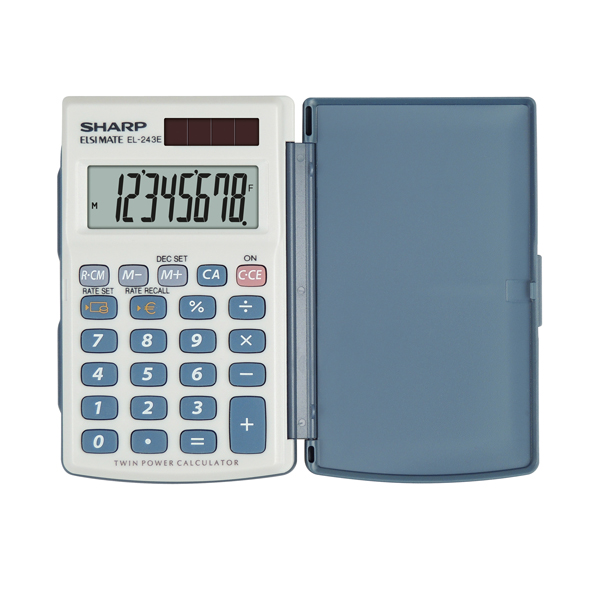 MD_SHAEL243EB Sharp - Calcolatrice tascabile - EL243EB - immagine 1