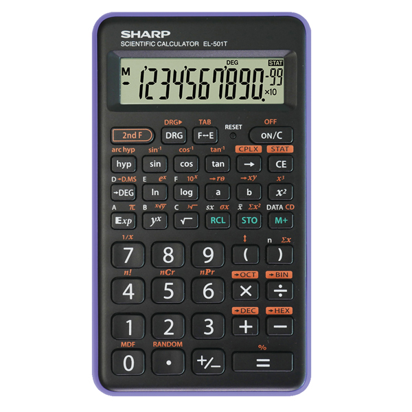 MD_SHAEL501TBVL Sharp - Calcolatrice scientifica - Viola - EL 501TBVL - immagine 1