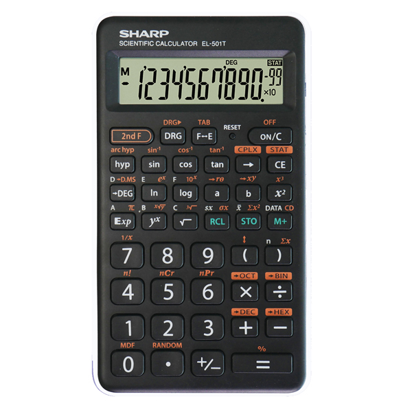 MD_SHAEL501TBWH Sharp - Calcolatrice scientifica - Bianco - EL501TBWH - immagine 1