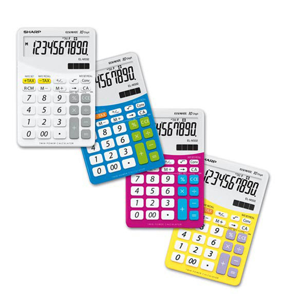 MD_SHAELM332BPK Sharp - Calcolatrice da tavolo - rosa - EL M332B - 10 cifre - immagine 1