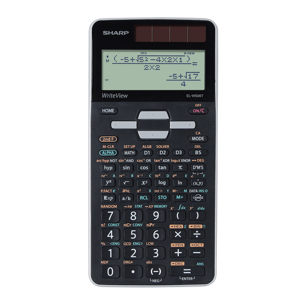 MD_SHAELW506TB Sharp - Calcolatrice Scientifica EL-W506T - Argento - ELW506TBSL - immagine 1