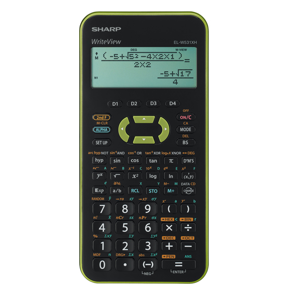 MD_SHAELW531XH Sharp - Calcolatrice Scientifica EL-W531XH - Verde - ELW531XHGR - immagine 1