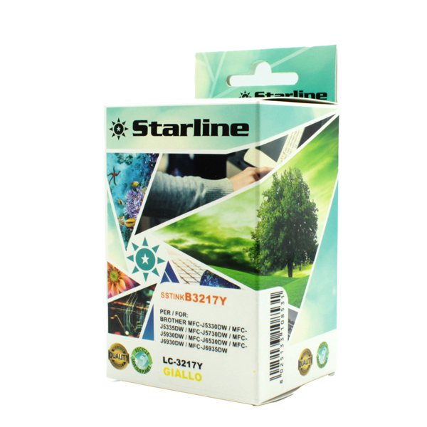 MD_SSTINKB3217Y Starline - Cartuccia ink - per Brother - Giallo - LC3217Y - 9ml - immagine 1