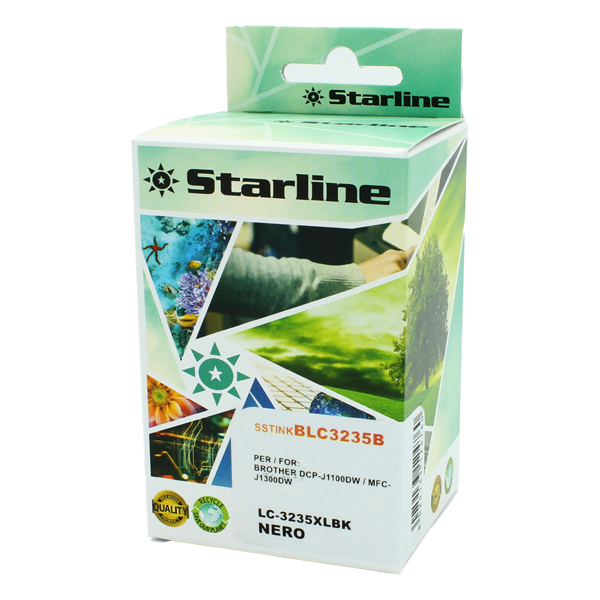 MD_SSTINKBLC3235B Starline - Cartuccia Ink per print C/BROTHER LC-3235XLBK - Nero - immagine 1