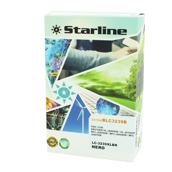 MD_SSTINKBLC3239B Starline - Cartuccia Ink per print C/BROTHER LC-3239XLBK - Nero - immagine 1