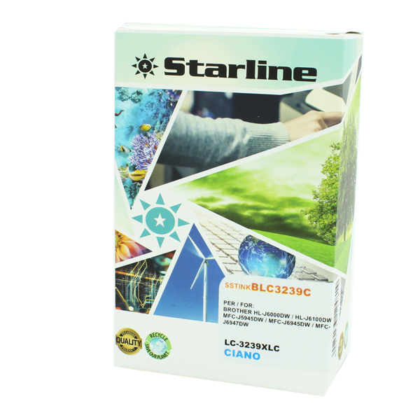 MD_SSTINKBLC3239C Starline - Cartuccia Ink per print C/BROTHER LC-3239XLC - Ciano - immagine 1