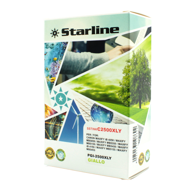 MD_SSTINKC2500XLY Starline - Cartuccia ink - per Canon - Giallo - PGI-2500XLY - 20,4ml - immagine 1