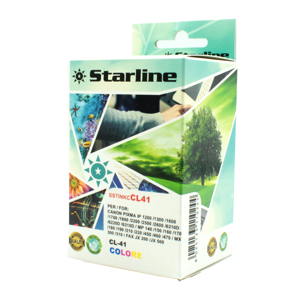 MD_SSTINKCCL41 Starline - Cartuccia - ink colori per print c/Canon cl41 21ml - immagine 1