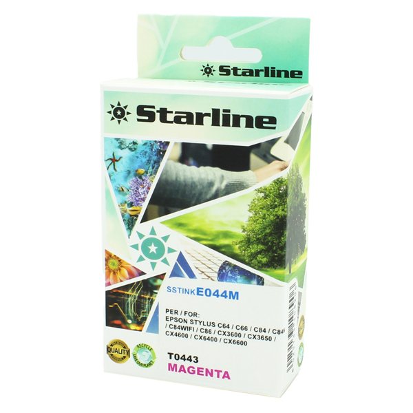 MD_SSTINKE044M Starline - Cartuccia ink - per Epson - Magenta - C13T044320 - 14ml - immagine 1