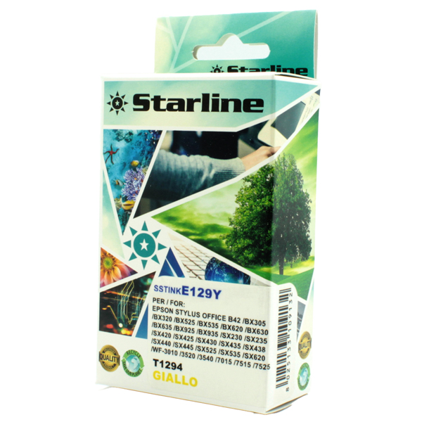 MD_SSTINKE129Y Starline - Cartuccia ink - per Epson - Giallo - C13T12944012 - T1294 - 10ml - immagine 1