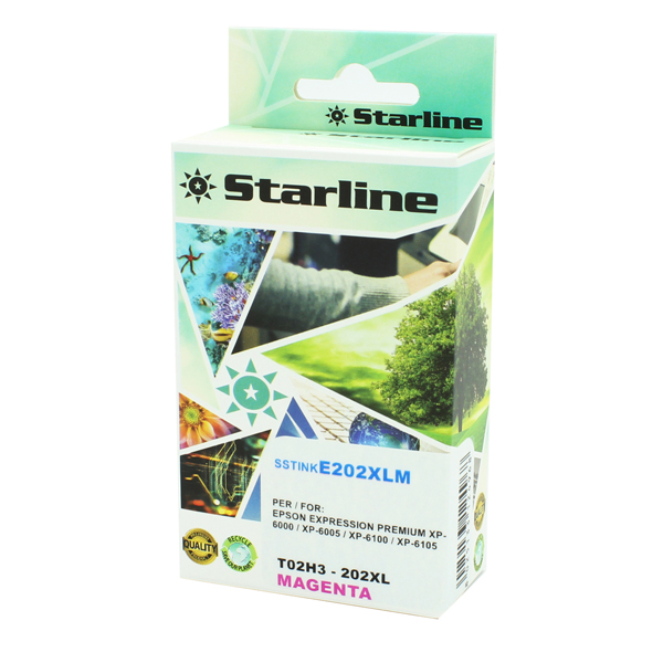 MD_SSTINKE202XLM Starline - Cartuccia Ink compatibile per Epson 202XL - Magenta - 13ml - immagine 1