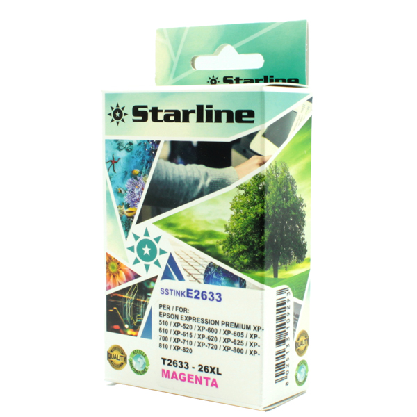 MD_SSTINKE2633 Starline - Cartuccia ink - per Epson - Magenta - C13T26334012 -26XL - 11ml - immagine 1