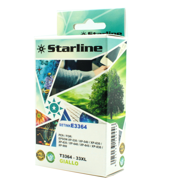 MD_SSTINKE3364 Starline - Cartuccia ink - per Epson - Giallo - C13T33644012 - 33XL - 11ml - immagine 1