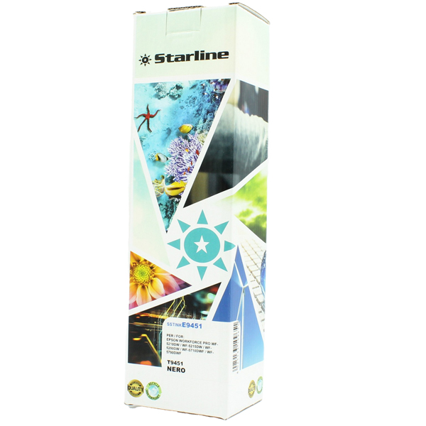 MD_SSTINKE9451 Starline - Cartuccia ink - per Epson - Nero - C13T945140 - T9451- 64,6ml - immagine 1