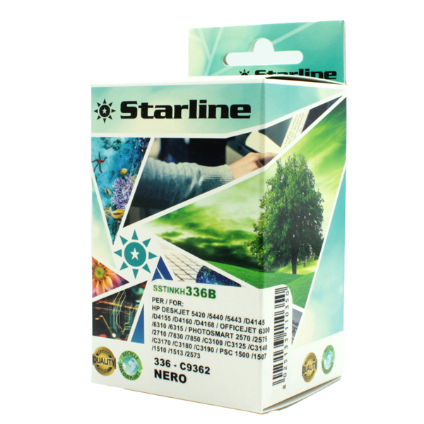 MD_SSTINKH336B Starline - Cartuccia ink Compatibile - per HP 336 - Nero - immagine 1