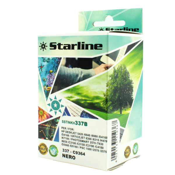 MD_SSTINKH337B Starline - Cartuccia ink Compatibile - per HP 337 - Nero - C9364EE - immagine 1