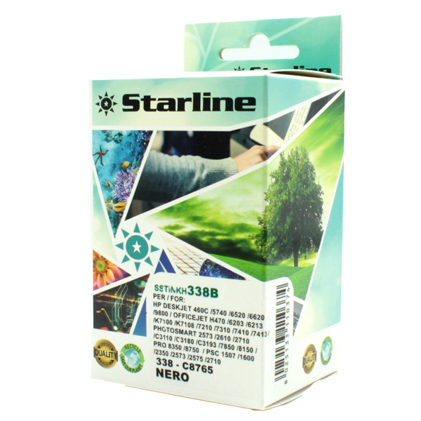 MD_SSTINKH338B Starline - Cartuccia ink Compatibile - per HP 338 - Nero - immagine 1