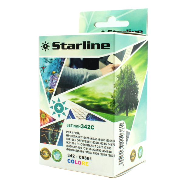 MD_SSTINKH342C Starline - Cartuccia ink Compatibile - per HP 342 -Colore - immagine 1