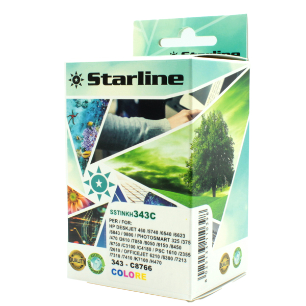 MD_SSTINKH343C Starline - Cartuccia ink Compatibile - per HP 343 - Colore C8766EE - immagine 1
