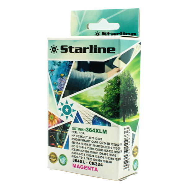 MD_SSTINKH364XLM Starline - Cartuccia ink Compatibile - per HP 364XL- Magenta - CB324E - 14,6ml - immagine 1