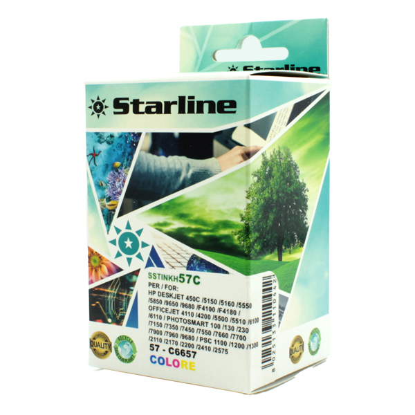 MD_SSTINKH57C Starline - Cartuccia ink Compatibile - per HP 57 - Colore - C6657AE - immagine 1