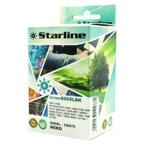 MD_SSTINKH920XLBK Starline - Cartuccia ink Compatibile - per HP n. 920 e 920XL - Nero - immagine 1