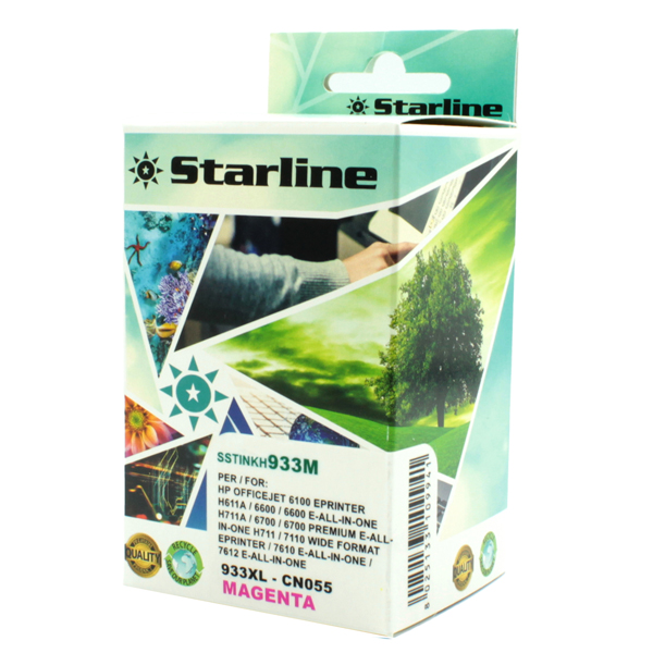 MD_SSTINKH933M Starline - Cartuccia ink Compatibile - per HP 933 - Magenta - CN055AN - 14ml - immagine 1