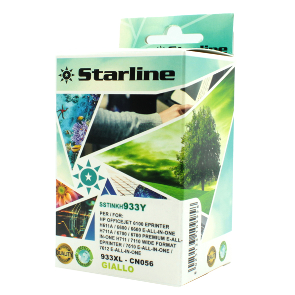 MD_SSTINKH933Y Starline - Cartuccia ink Compatibile - per HP 933 - Giallo - CN056AN - 933XL 14ml - immagine 1