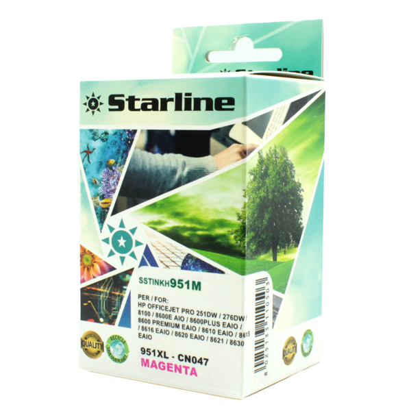 MD_SSTINKH951M Starline - Cartuccia ink Compatibile - per HP 951 - Magenta - CN047AN - 26ml - immagine 1
