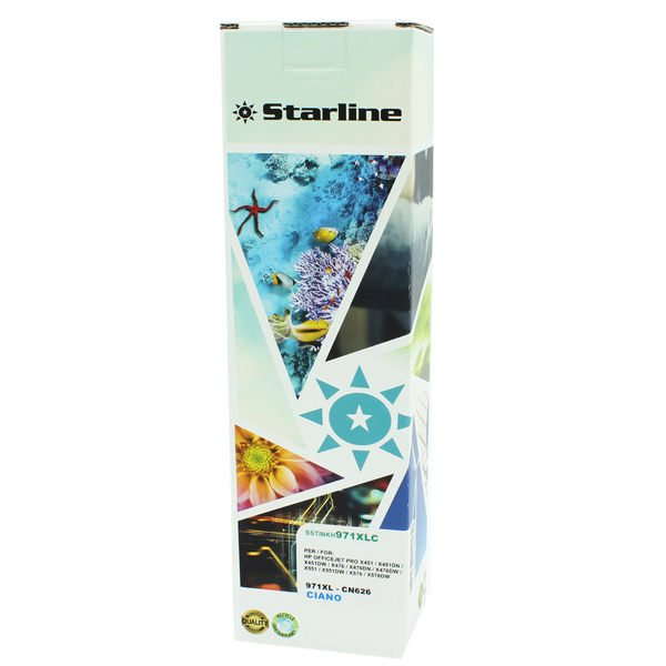 MD_SSTINKH971XLC Starline - Cartuccia ink Compatibile - per HP 971 - Ciano - 113ml - immagine 1