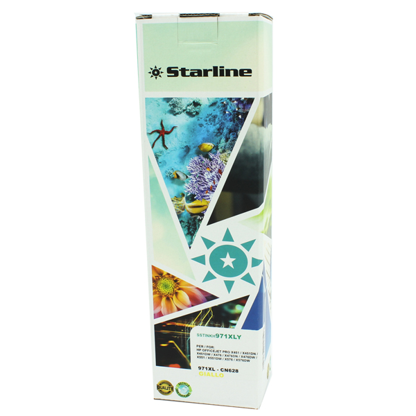 MD_SSTINKH971XLY Starline - Cartuccia ink Compatibile - per HP 971 - Giallo - 113ml - immagine 1