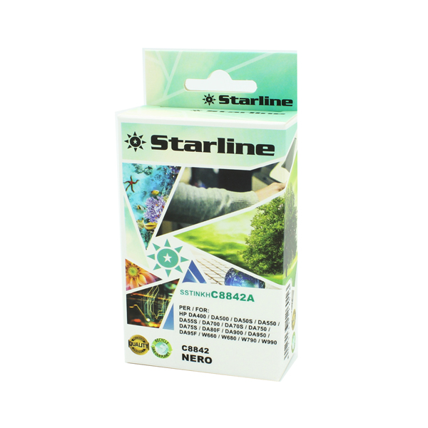 MD_SSTINKHC8842A Starline - Cartuccia Ink Compatibile - per HP - C8842A - Nero - 42ml - immagine 1