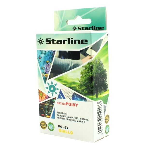 MD_SSTINKPGI9Y Starline - Cartuccia ink - per canon - Giallo - PGI9 YE - 13,4ml - immagine 1