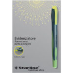 Evidenziatore a penna - punta scalpello - tratto da 1,0-4,0mm - giallo - Starline