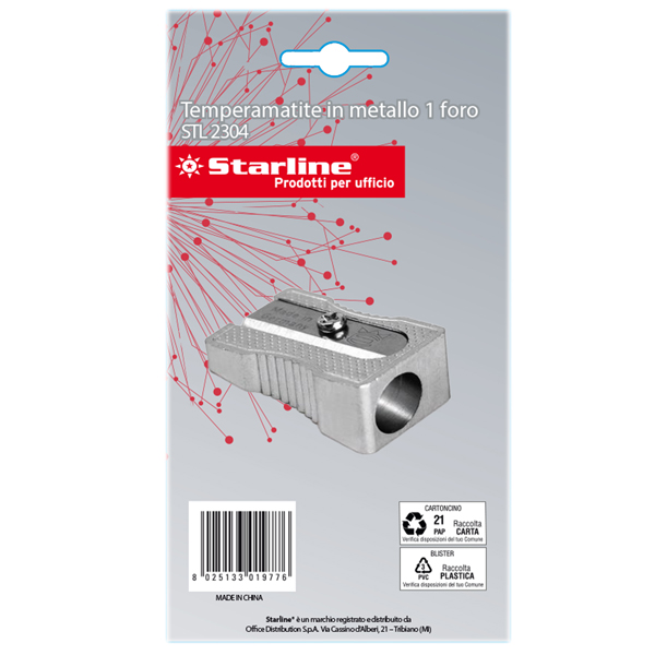MD_STL2304 Temperamatite senza contenitore - 1 foro - in metallo - Starline - immagine 1